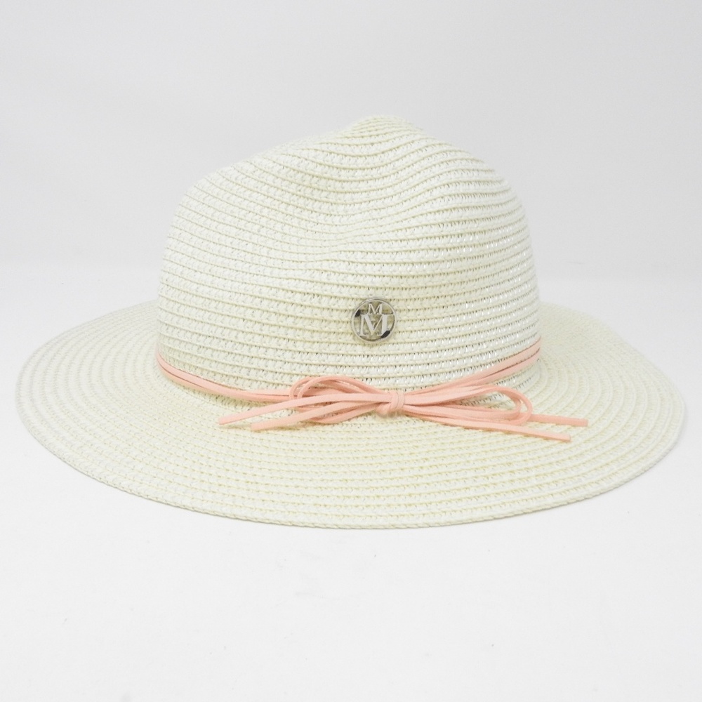 MM Straw Summer Beach Hat Adjustable Size NWOT